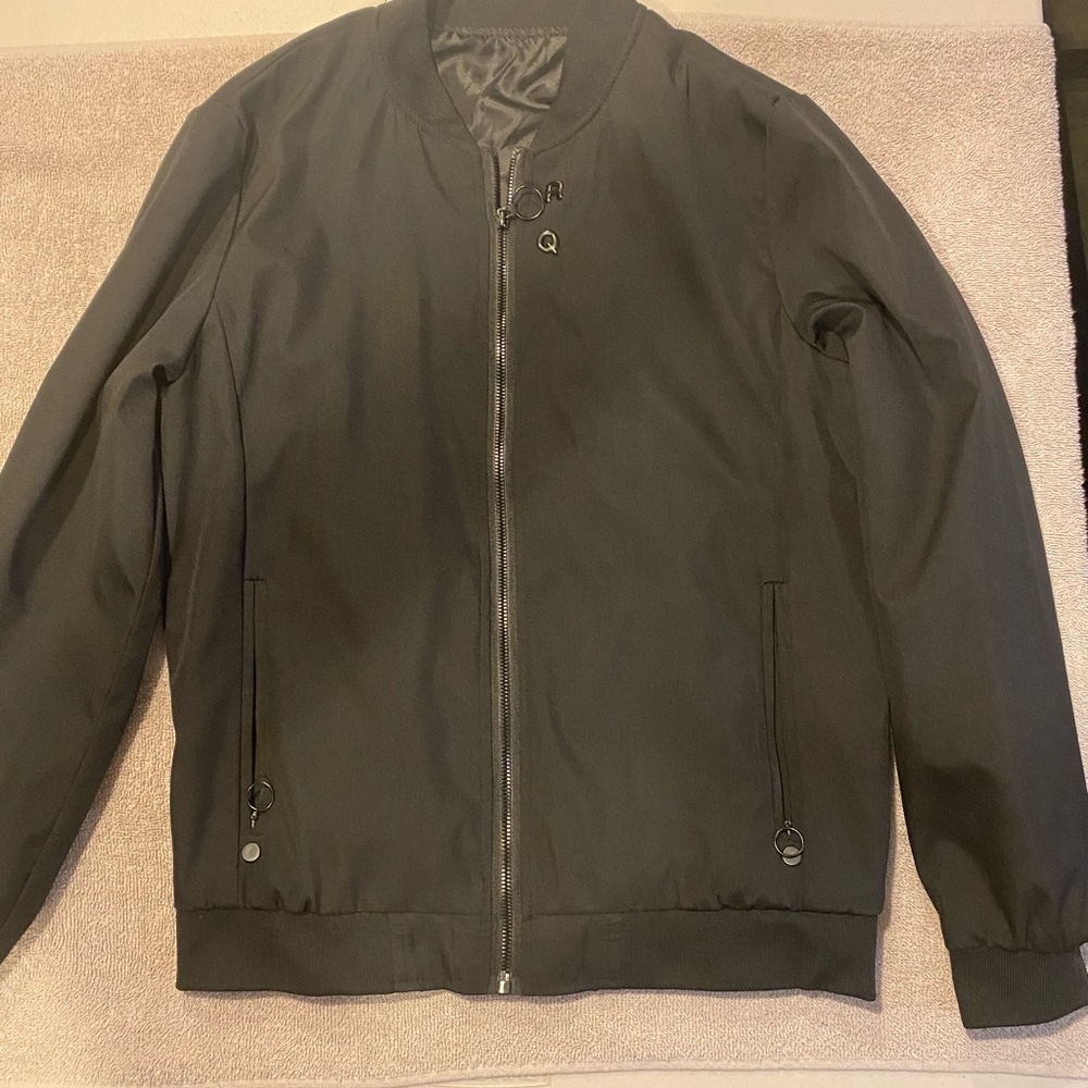 SHEIN Charcoal Bomber Jacket